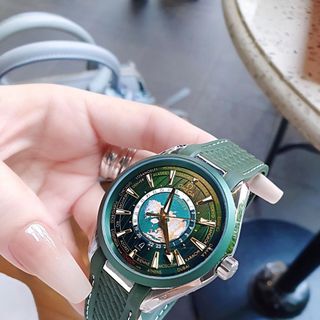 ĐỒNG HỒ NAM CAO CẤP OMAGE SEAMASTER MÁY CƠ XANH LÁ DÂY SILICON