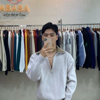 Áo Len Nam Cổ Lọ Khóa Zip hàng Cao cấp size M L XL XXL 3XL Hà Đinh- Ziplo-f68161