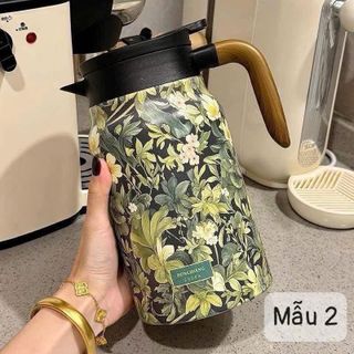 ÂGN Ấm Giữ Nhiệt Hoa Văn 1500ml Họa Tiết (THÙNG 30C)