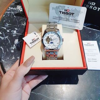 SALE RẺ ĐỒNG HỒ NAM TRUNG CẤP TIXOT DÂY THÉP AUTOMATIC LỘ ĐÁY