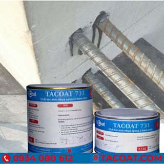 (1,5KG) TACOAT 731 Chất Kết Dính Gốc Epoxy 2 Thành Phần Keo Khoan Cấy Thép Bê Tông