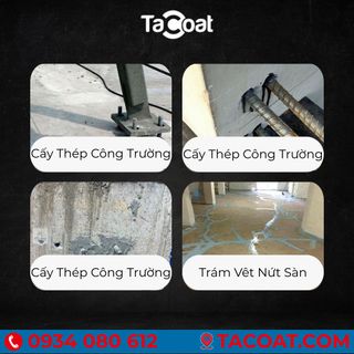 (1,5KG) TACOAT 731 Chất Kết Dính Gốc Epoxy 2 Thành Phần Keo Khoan Cấy Thép Bê Tông