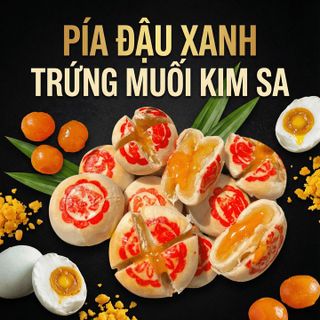 BÁNH PÍA ĐẬU XANH TRỨNG MUỐI KIM SA TAN CHẢY THƠM NGON SÁNH MỊN - WINNIE HOUSE