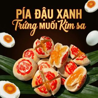 BÁNH PÍA ĐẬU XANH TRỨNG MUỐI KIM SA TAN CHẢY THƠM NGON SÁNH MỊN - WINNIE HOUSE