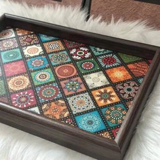 Khay Thổ Cẩm Đĩa Thổ Cẩm ( THÙNG 84C)