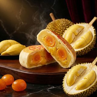 BÁNH PÍA SẦU RIÊNG TƯƠI 8 TRỨNG SIÊU NGON KHỔNG LỒ 600G - WINNIE HOUSE