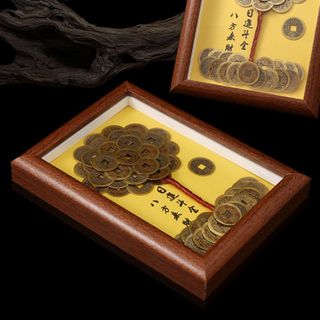 Khung ảnh Cây Đồng Tiền Phát tài Handmade , tượng trung cho sự tài lộc , may mắn . bộ quà tặng phong thủy ( Hàng Gía Tận Xưởng )