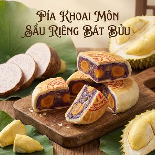 BÁNH PÍA KHOAI MÔN SẦU RIÊNG BÁT BỬU, VỊ NGON KHÓ QUÊN 600G - WINNIE HOUSE