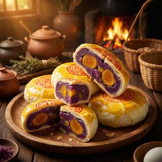 BÁNH PÍA KHOAI MÔN SẦU RIÊNG BÁT BỬU, VỊ NGON KHÓ QUÊN 600G - WINNIE HOUSE