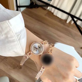 XẢ KHO ĐỒNG HỒ NỮ THỜI TRANG COATH LẮC TRÒN HỒNG MẶT TRẮNG