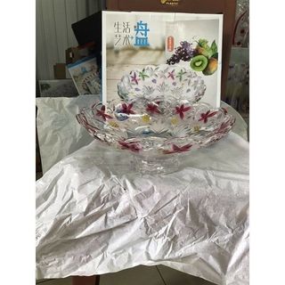 Đĩa Thủy Tinh Chân Bồng Màu (THUNG 8B)