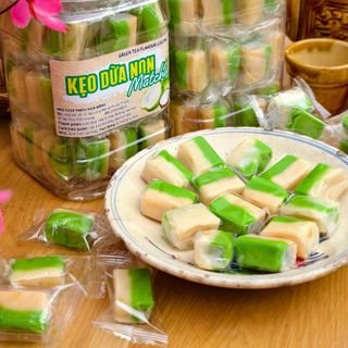 Kẹo dừa sáp maha trà xanh xá thùng 10kg