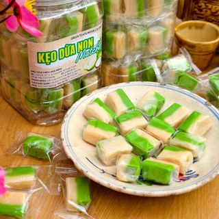 Kẹo dừa sáp maha trà xanh xá thùng 10kg