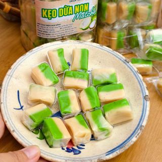 Kẹo dừa sáp maha trà xanh xá thùng 10kg