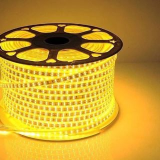 ĐÈN LED DÂY 2835 HAI HÀNG SÁNG VÀNG DÀI 100M