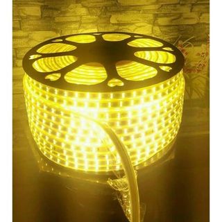 ĐÈN LED DÂY 2835 HAI HÀNG SÁNG VÀNG DÀI 100M