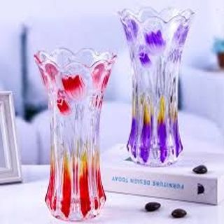 Lọ Hoa Thủy Tinh Loe Màu 25cm (THÙNG 15C)