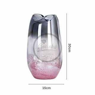 LỌ HOA Thủy Tinh HỒNG XÁM CAO (THÙNG 6C)