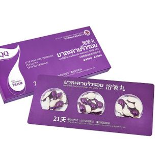 Tinh chất collagen tái tổ hợp tế bào sống Bolan Meng có kết cấu trong suốt, mềm mại, mềm mại, dưỡng ẩm, chống nhăn và săn chắc. 21vien ( Hàng Gía Tận Xưởng )