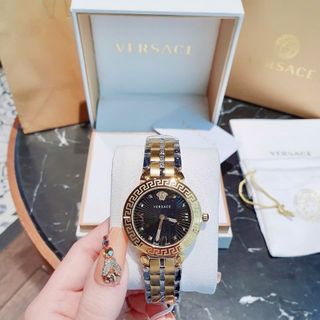 ĐỒNG HỒ NỮ CAO CẤP VERSEC DÂY THÉP DEMI MẶT ĐEN