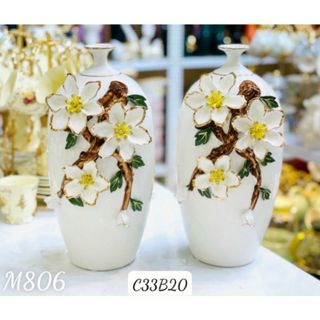 Lọ Hoa Gốm Sứ 806 CC ĐC (THÙNG 4C)