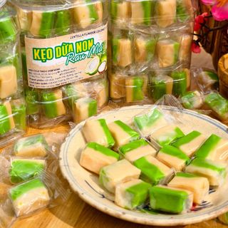 Kẹo dừa sáp rau má ít đường xá thùng 10kg