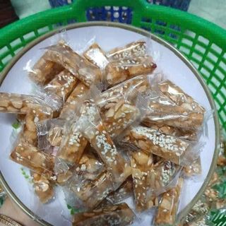1kg kẹo mè xửng,  kẹo dẻo mạch nha mè rang đậu phộng
