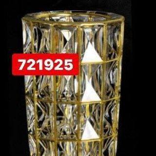 Lọ Hoa Thủy Tinh Vàng Kim Cương 32cm CC 71-721925 (THÙNG 6C)