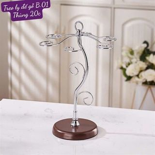 Giá Treo Ly Đế Gỗ B.01 (THÙNG 20C)