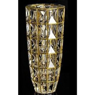 Lọ Hoa Thủy Tinh Vàng Kim Cương 32cm CC 71-721925 (THÙNG 6C)