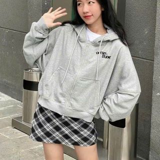 Áo Khoác Nón Rộng Chất Thun Nỉ Dày Mịn Logo In Chữ Outset Studio- Kiểu Dáng Thời Trang Hiện Đại