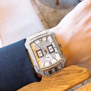 ĐỒNG HỒ NAM SIÊU CẤP BULODA STRKING VISUAL MẶT CHỮ NHẬT ĐÍNH ĐÁ FULLBOX