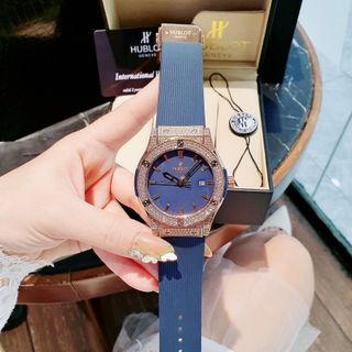 DEAL CUỐI NĂM ĐỒNG HỒ NAM CAO CẤP HULOT VIỀN ĐÁ DÂY DA VÀ CAO SU