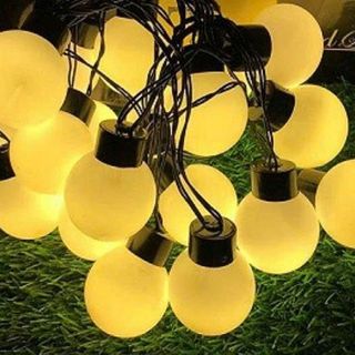 DÂY ĐÈN TRANG TRÍ BI BỌT VÀNG 10M KO CHỚP