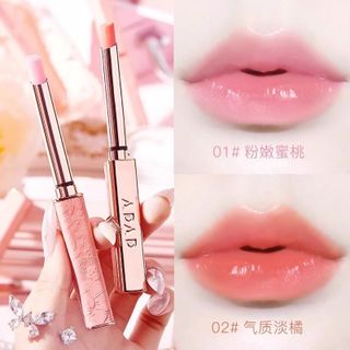 Son Dưỡng Môi Cao Cấp ADAD – Dưỡng Ẩm, Tạo Màu Tự Nhiên, Môi Căng Bóng Nhẹ, 2 Tông Hồng Đào & Cam Đào