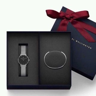 SET DANIEL CAO CẤP LƯỚI QUADRO VÀ CUFF FULLBOX HỘP NƠ ĐỎ