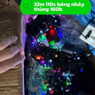 Dây đèn led nháy màu dài 32m
