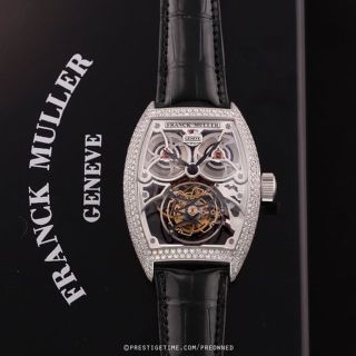 ĐỒNG HỒ NAM SIÊU CẤP PRANCK MULER VIỀN XOÀN DÂY DA MÁY CƠ LỘ MÁY