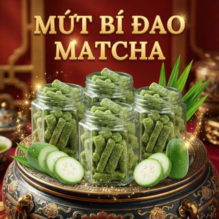 MỨT BÍ ĐAO MATCHA PHONG CÁCH NHẬT 500G - WINNIE HOUSE