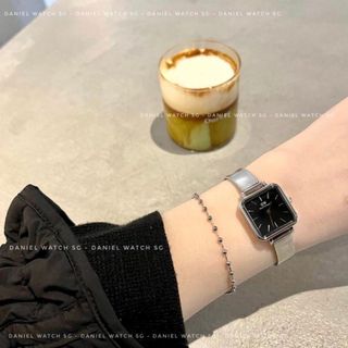 SET DANIEL CAO CẤP LƯỚI QUADRO VÀ CUFF FULLBOX HỘP NƠ ĐỎ