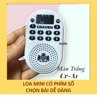 Loa/Đài Mini Craven CR-A1, Máy Gắn Thẻ Tụng Kinh - Niệm Phật