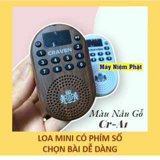 Loa/Đài Mini Craven CR-A1, Máy Gắn Thẻ Tụng Kinh - Niệm Phật