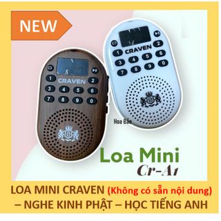 Loa/Đài Mini Craven CR-A1, Máy Gắn Thẻ Tụng Kinh - Niệm Phật