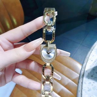 ĐỒNG HỒ NỮ CAO CẤP GUECC DÂY LẮC THÉP HỒNG VÀ VÀNG PHIÊN BẢN KỈ NIỆM