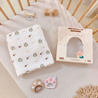 KHĂN TẮM XÔ XÙ 6 LỚP MONONA CHO BÉ