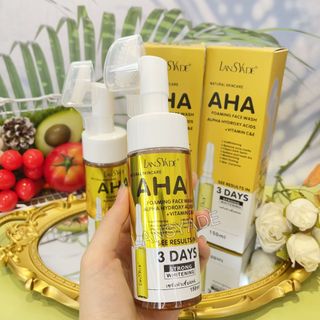 Sữa rửa mặt tạo bọt dưỡng da mặt chứa axit AHA trái cây tự nhiên, 150ml, sữa rửa mặt dịu nhẹ