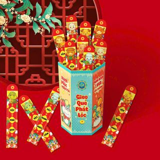 BỘ LÌ XÌ 12 THANH GIEO QUẺ