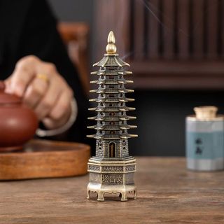 Tháp Lư Đốt Trầm Tháp Văn Xương Bằng Hợp Kim Cao Cấp [Size 16 cm]