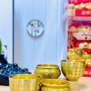 Bát Bách Phúc Đựng 200 Thỏi Vàng Trang Trí Tết