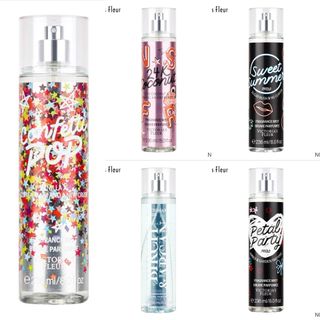 XỊT THƠM BODY MIST Victoria's Fleur 236ml Victoria Fleur SWEET SUMMER, 24K COCONUT, CONFETTI POP, VANILLE, ROSE, CERISIER, THE BLANC, YUZU, BEACH COCONUT, PASSIONFRUIT BANANA FLOWER, TROPICAL VANILLA CHERIMOYA, PINK LILY BAMBOO